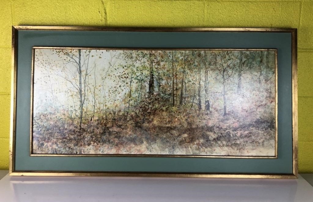 Framed Acrylic On Masonite Painting By Lakish Gallery One Auctions