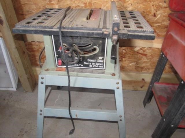Delta 10 Bench Saw Ron And Ray Tosch Auction Service