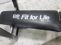 Dp Fit For Life Workout Bench W Weight Bar Lbs Meridian