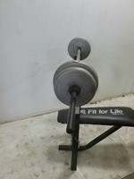 Dp Fit For Life Workout Bench W Weight Bar Lbs Meridian
