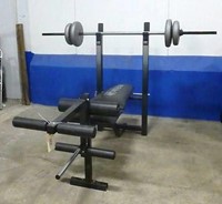 Dp Fit For Life Workout Bench W Weight Bar Lbs Meridian