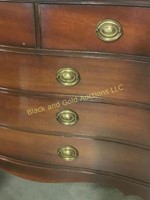Wooden 9 Drawer Dixie Dresser Without A Mirror Black And Gold