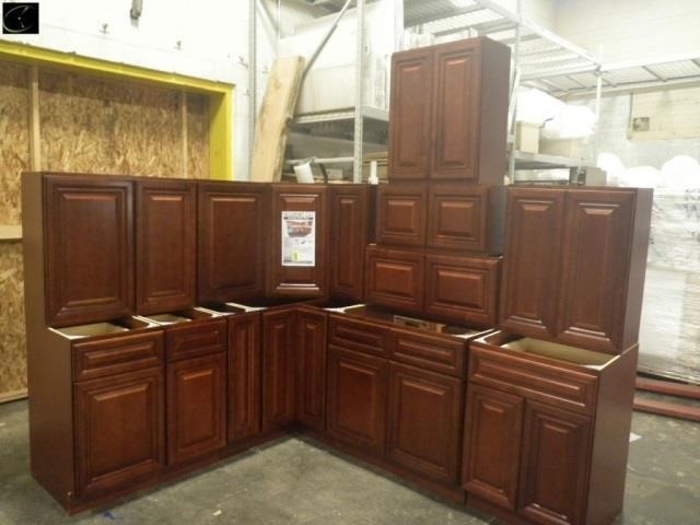 Grand Reserve Cherry Kitchen Cabinet Set 10 X12 Lambrecht Auction