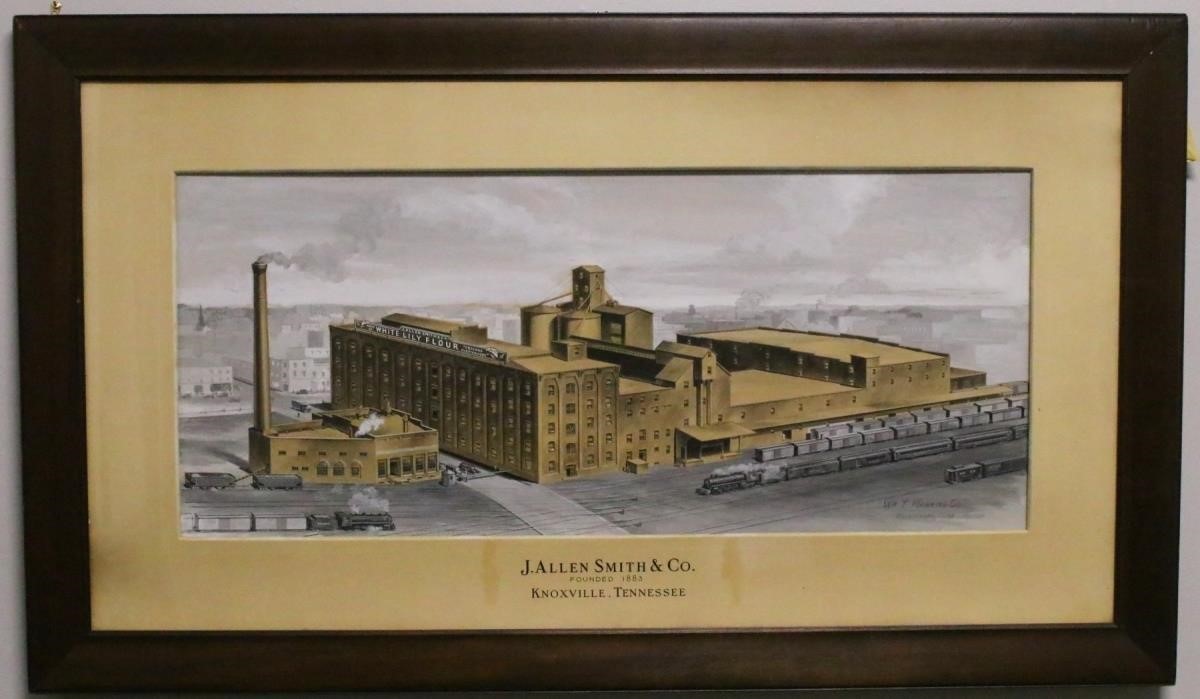 1920s White Lily Flour Building Painting Knoxville Kc Auction
