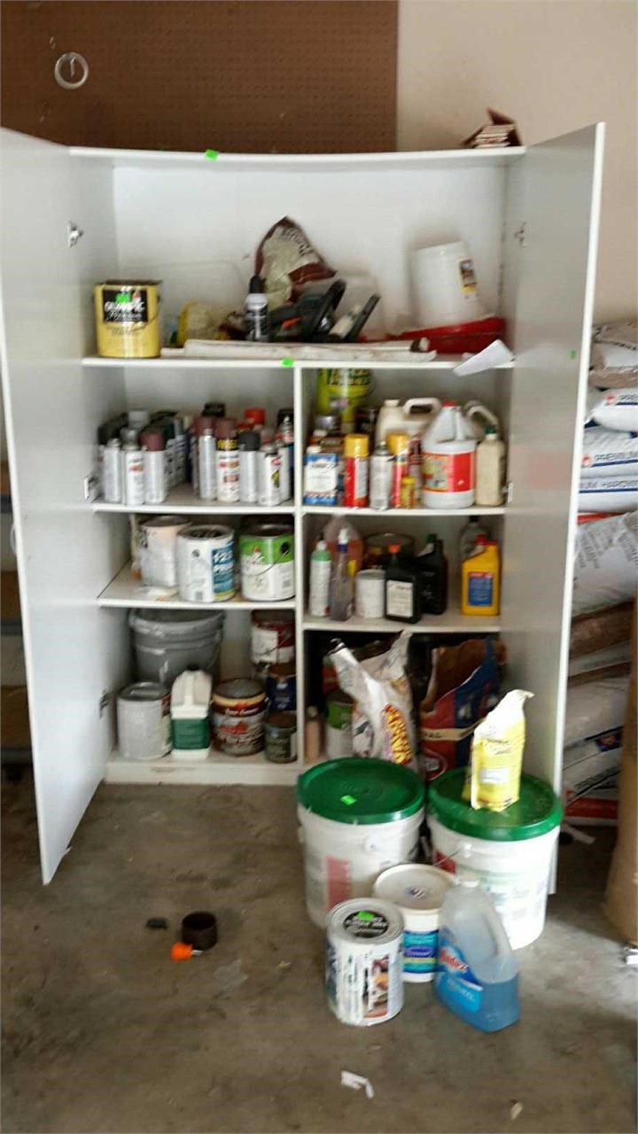 White Wall Cabinet 71 Inches Tall And 48 Inches Hash Auctions