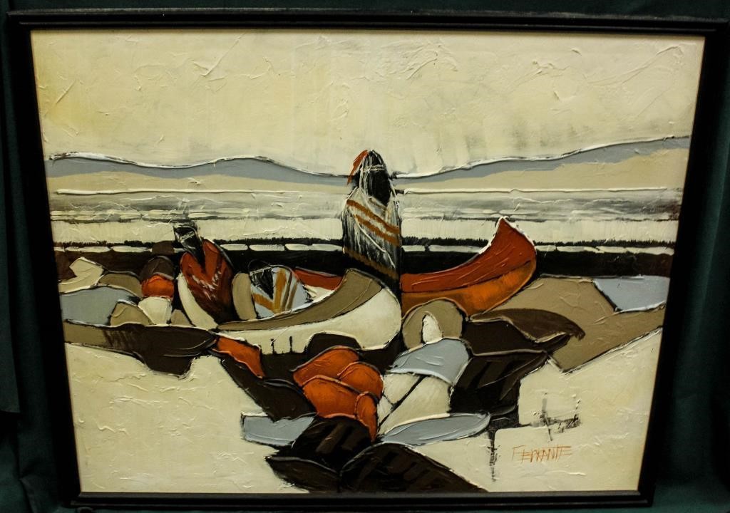 Art Large Ferrante Oil On Canvas Azfirearms Com Pot Of Gold
