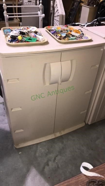 Rubbermaid 2 Door Molded Plastic Storage Cabinet Gnc