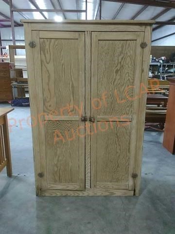 Primitive Wood Storage Cabinet Cyberbidnow Com