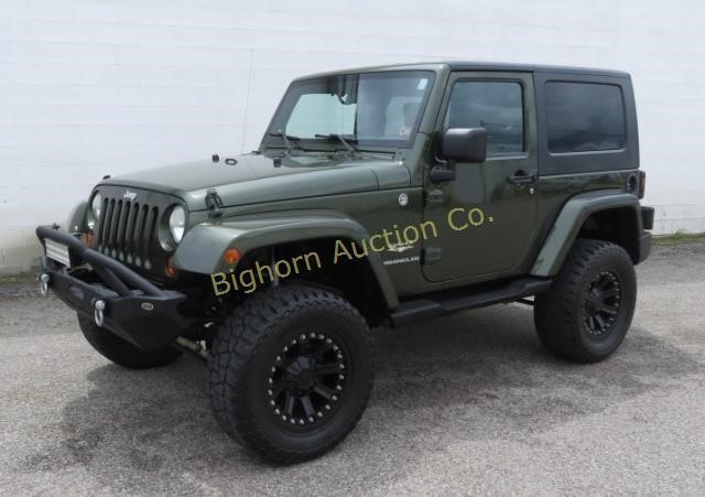 2007 Jeep Wrangler 2 Door Sahara 80 867 Miles Bighorn Auction Co