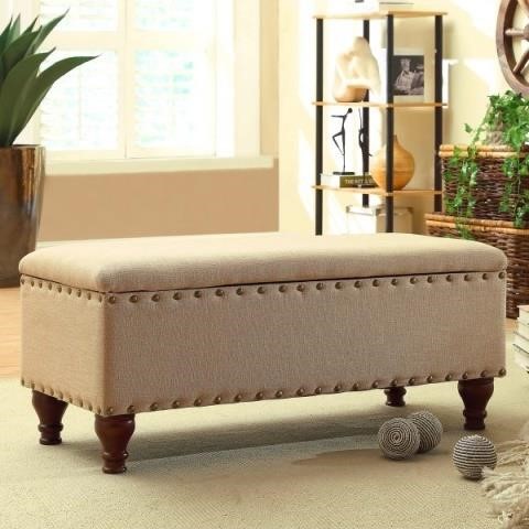 Oversized Storage Bench With Nailhead Trim Delaney Online Auctions