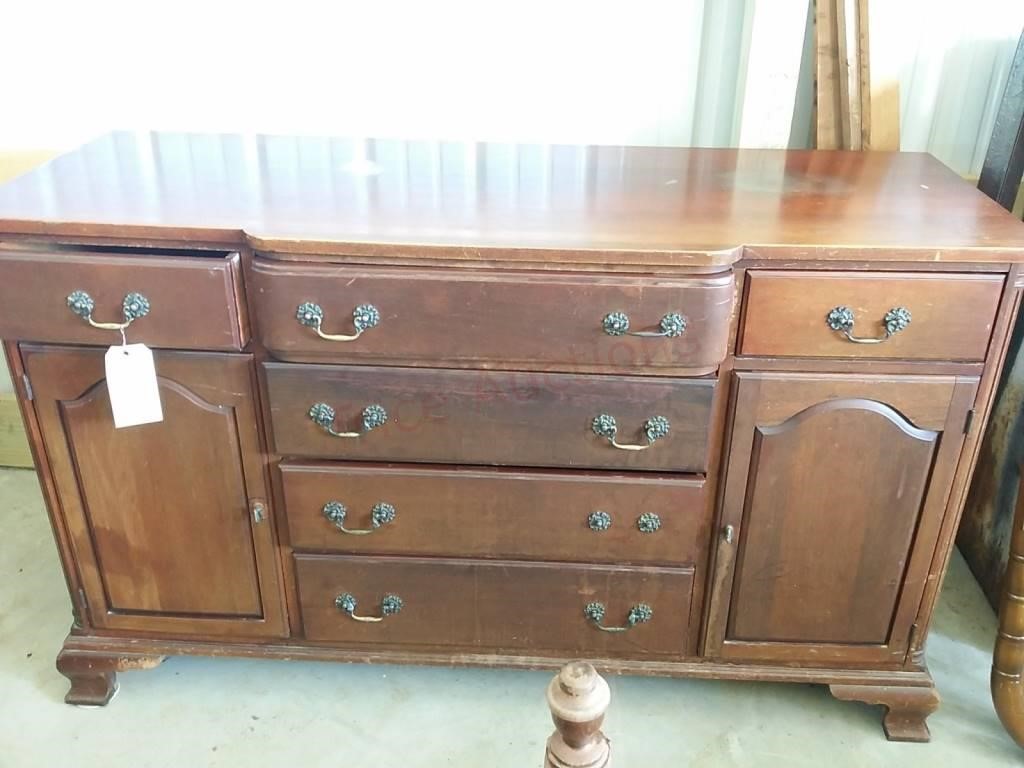 Unique Furniture Maker Mahogany Buffet 6 Drawers Trice Auctions