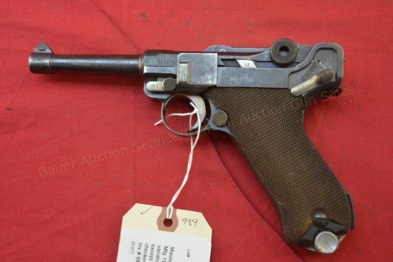 Mauser Luger 9mm Pistol Bauer Auction Service