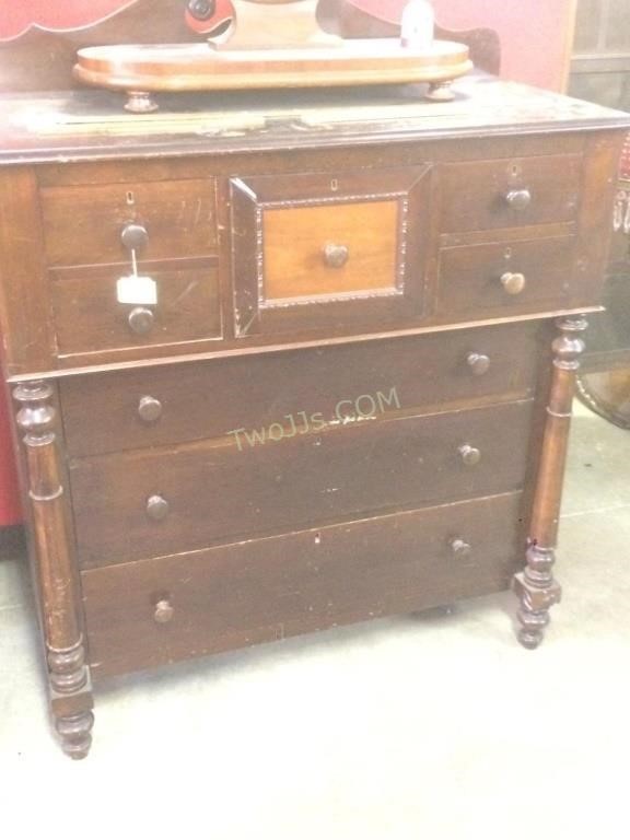 Cherry Bonnet Chest Canadiana Circa 1870s Twojjs Green Spot
