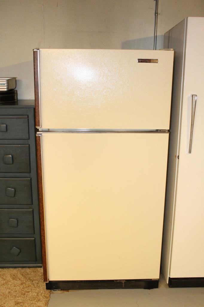 Old Yellow Refrigerator - Kitchenaid Fridge