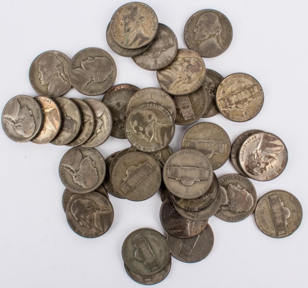 Coin 40 Wartime Silver Jefferson Nickels 40 Azfirearms