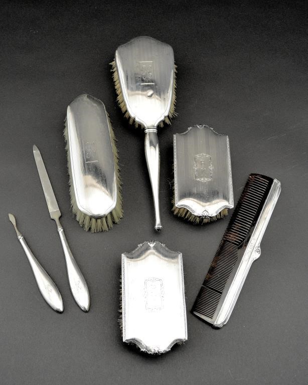 Birks Sterling Dresser Set Walker S Fine Art Estate Auctioneers
