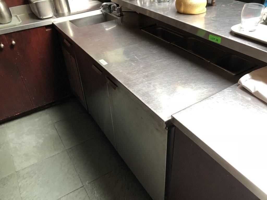 Back Bar Cooler W Condiment Cold Well Hand Sink Haymach Canada