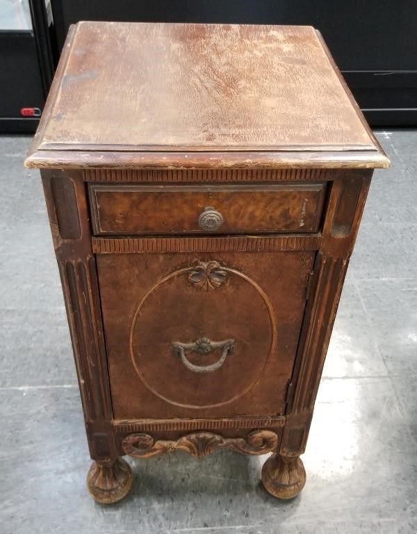 Antique Smoking Stand Humidor Cabinet Tyler Grace Auctions