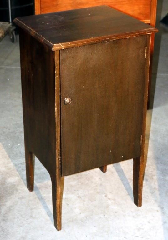 Antique Record Cabinet For Victrola Type Big Al S Auction