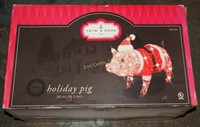 Trim A Home 30 Light Up Santa Holiday Pig Decor 2nd Cents Inc