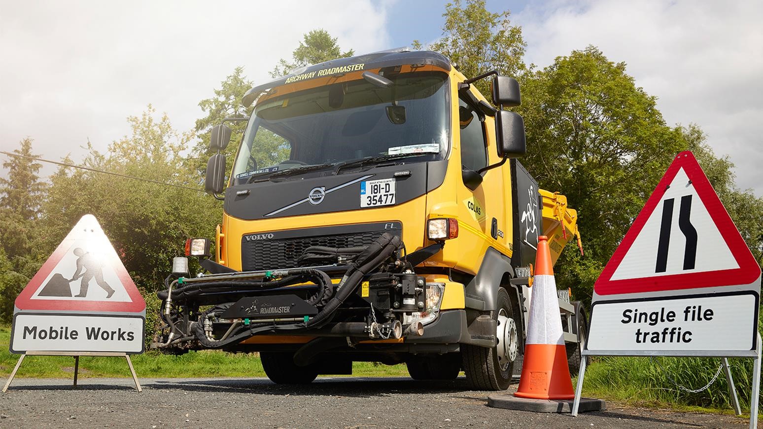 Irish Road Repair Bodybuilder Outfits Volvo FL With Pothole Patching Bodywork