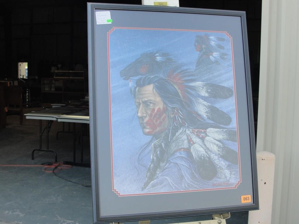 Enoch Kelly Haney Print Live And Online Auctions On Hibid Com