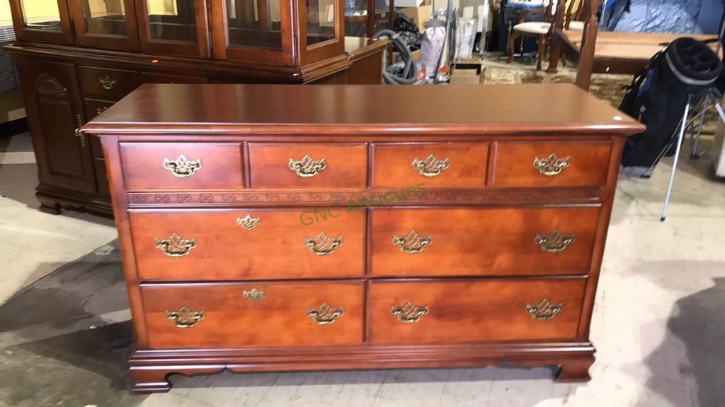 Stanley Cherry Six Drawer Chippendale Dresser 32 Gnc Antiques Llc