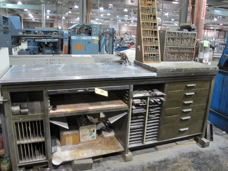 Hamilton Printers Type Cabinet Storage Rack Thomas Industries Inc