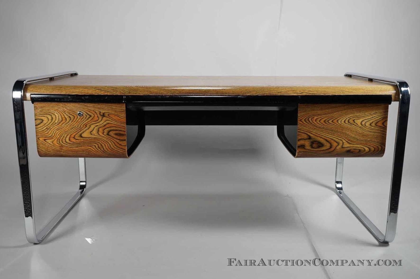 Zebrawood Desk By Peter Protzman For Herman Miller Fair Auction