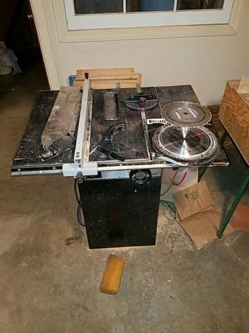 Rockwell Table Saw Model 9 Homecraft Saw Pluged Coast 2 Coast Auctions