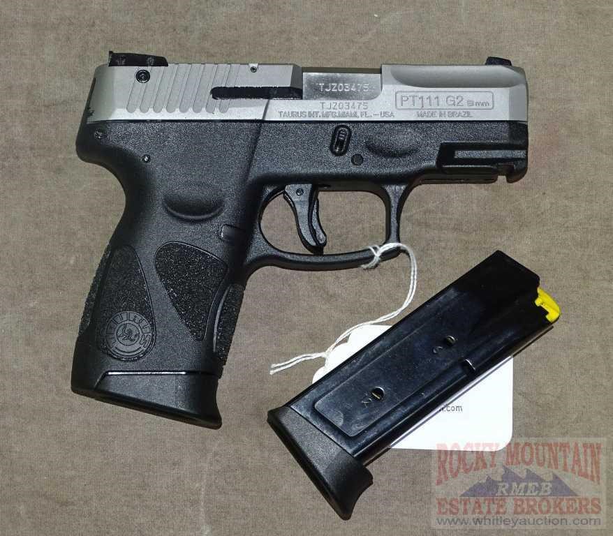 New Taurus PT111 Millennium G2 9mm SA Pistol. | Auctioneers Who Know