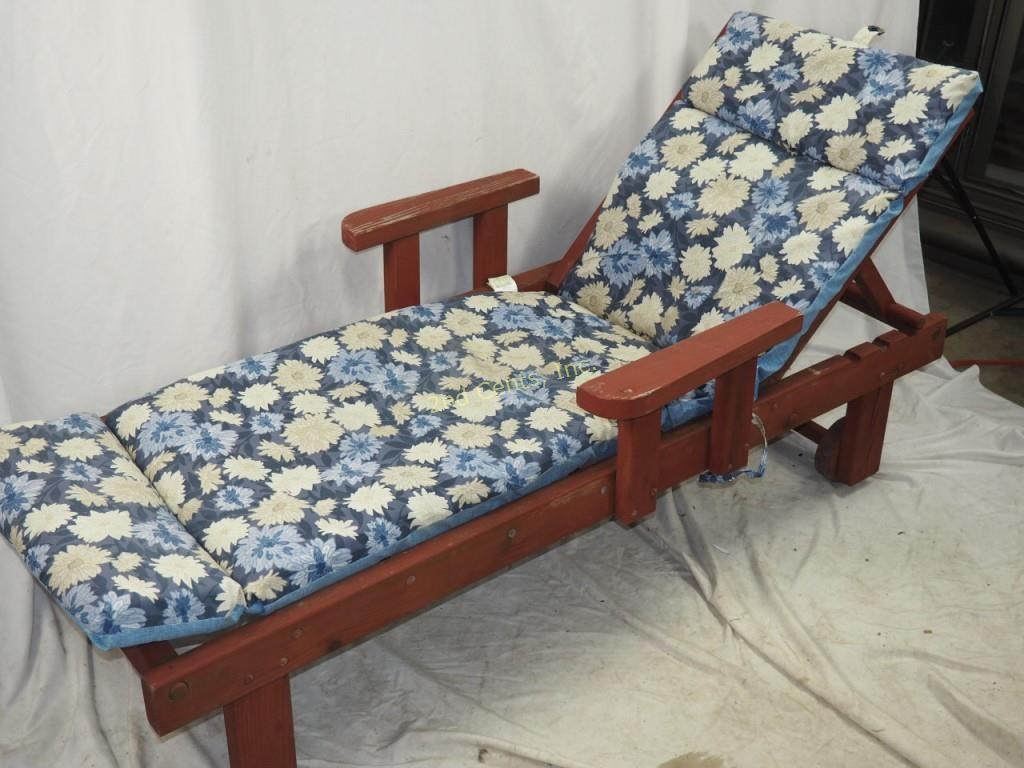 Vintage Redwood Patio Lounge Chair 2nd Cents Inc