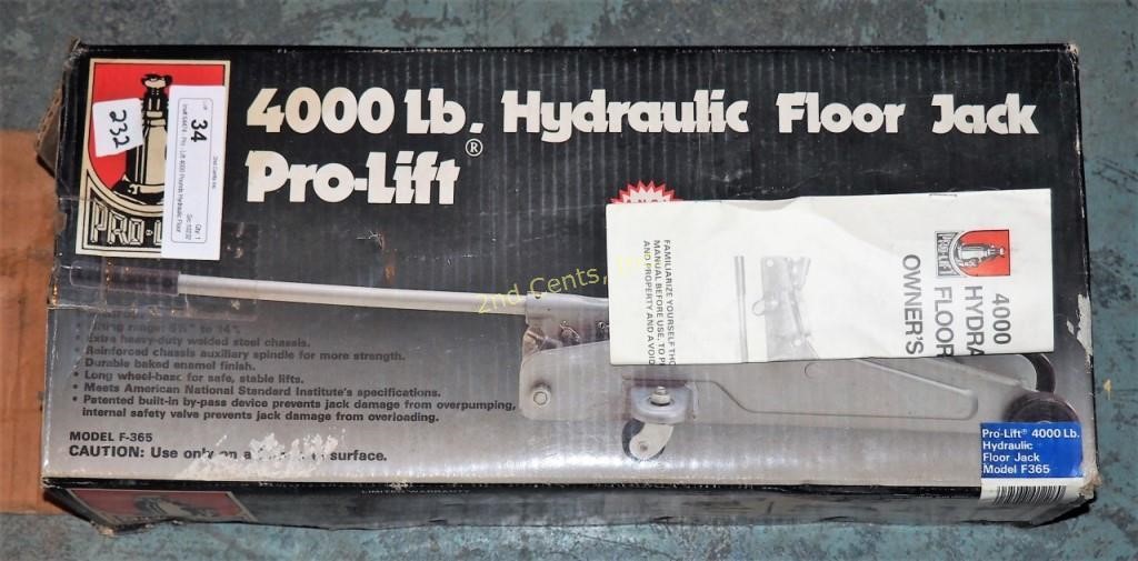 Pro Lift 4000 Pounds Hydraulic Floor Jack 2nd Cents Inc