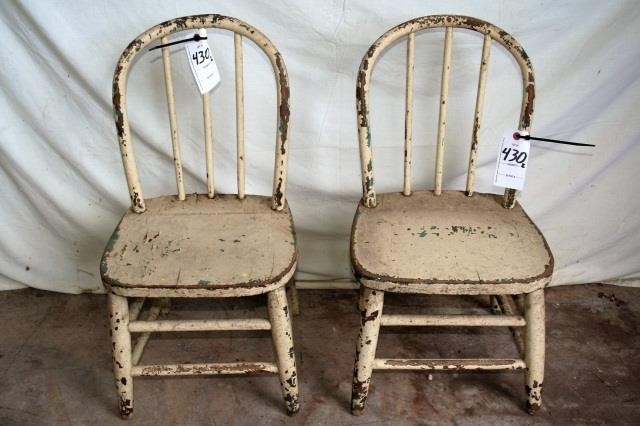 2 Antique Youth Chairs Elmore Realty Auction Llc