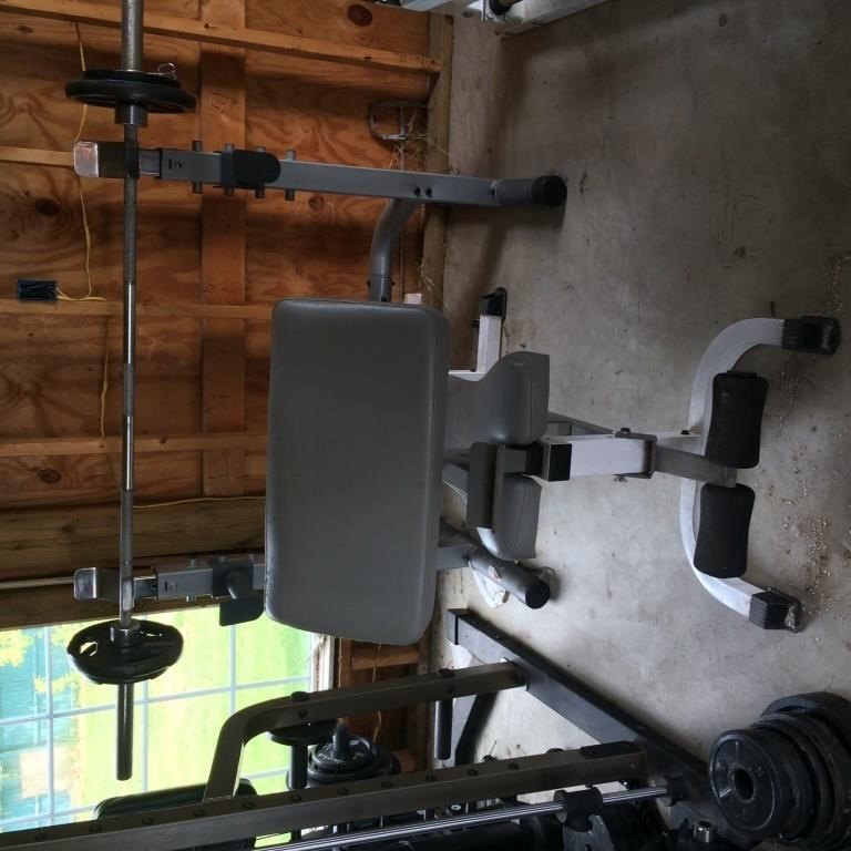 Tuff Stuff Bench Press With Accessories Ashby Auction Company