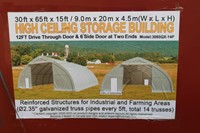 30x65x15 Hoop Building Hallberg Auction Llc