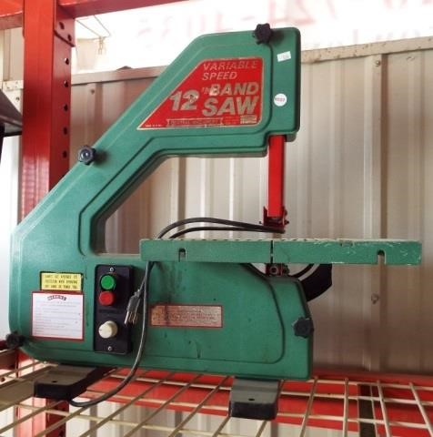 Central Machinery variable speed 12" band saw. | Rowley Auctions