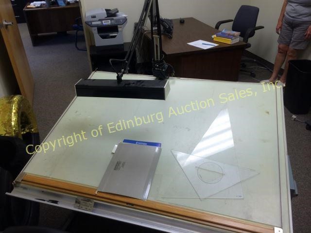 Dietzgen Drafting Table With Light Chair Edinburg