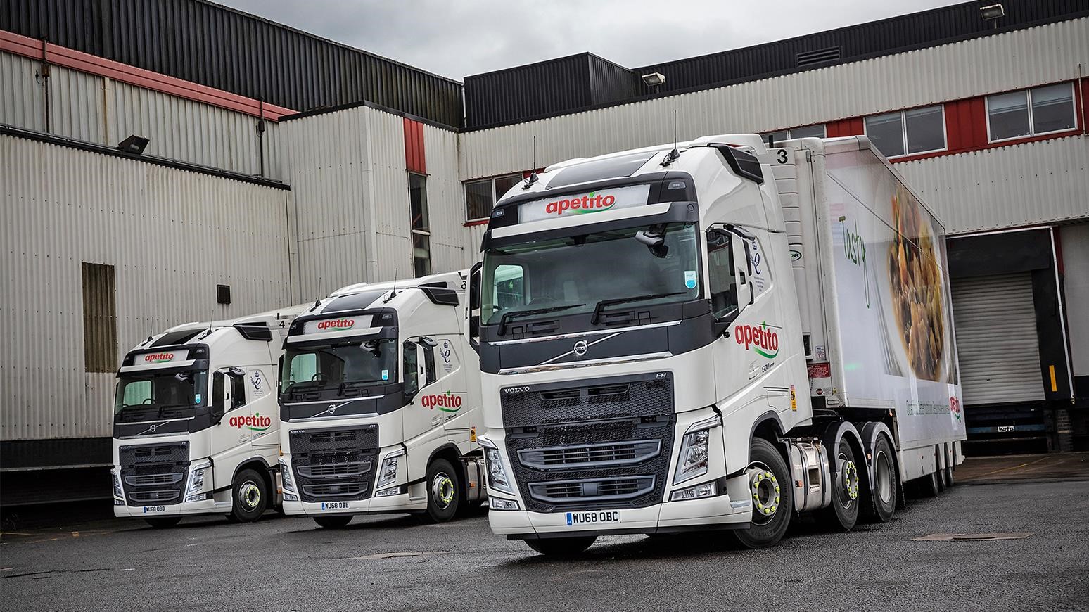 Food Supplier Apetito Purchases Its First Volvo Trucks: Six FH-500 Tractor Units