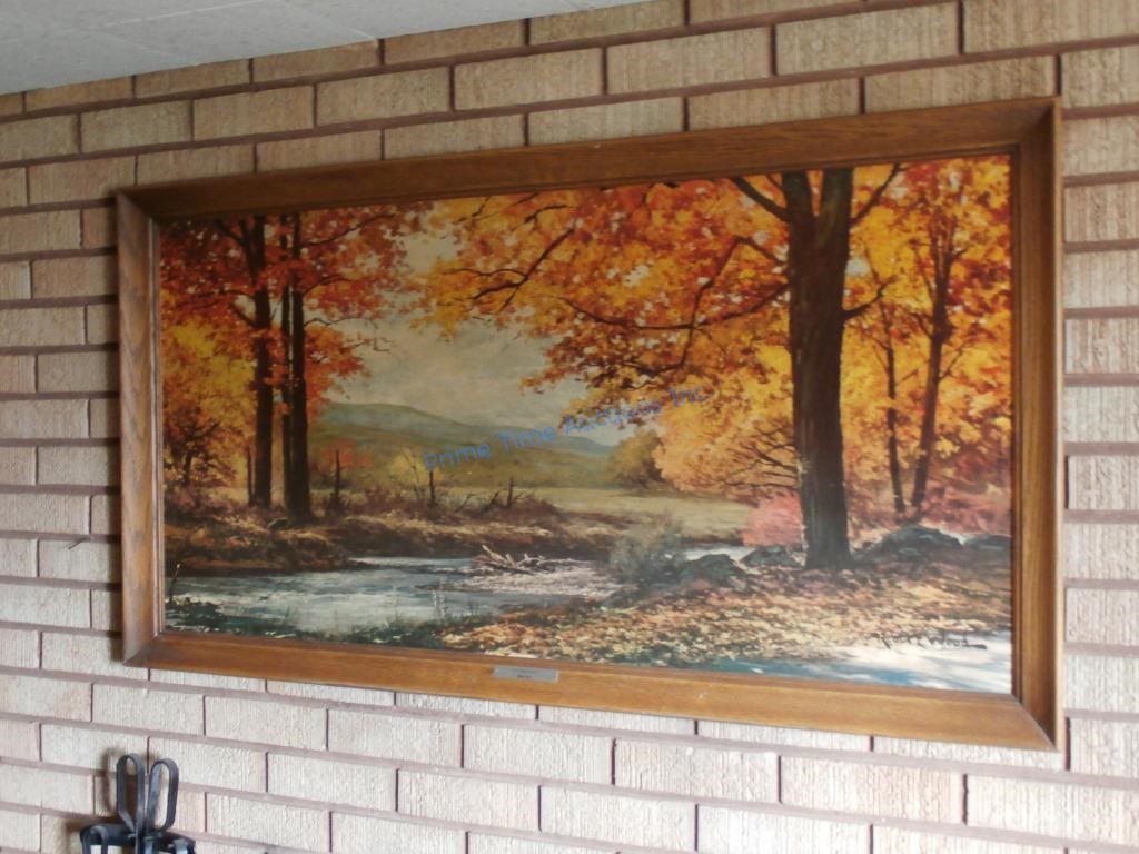 Robert Wood October Gold Painting Prime Time Auctions