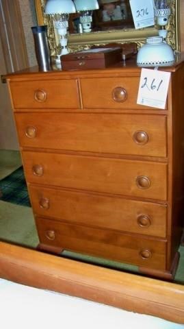 crawford furniture, jamestown, ny wood chest of | lenhart auction