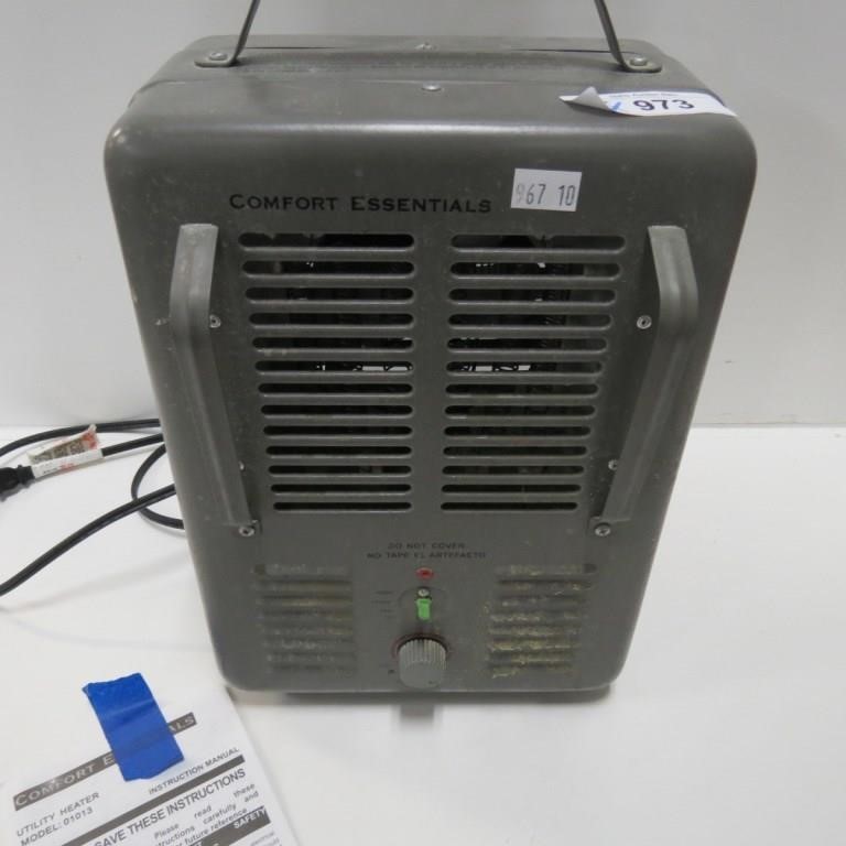 Comfort Essentials Electric Utility Heater Idaho Auction Barn