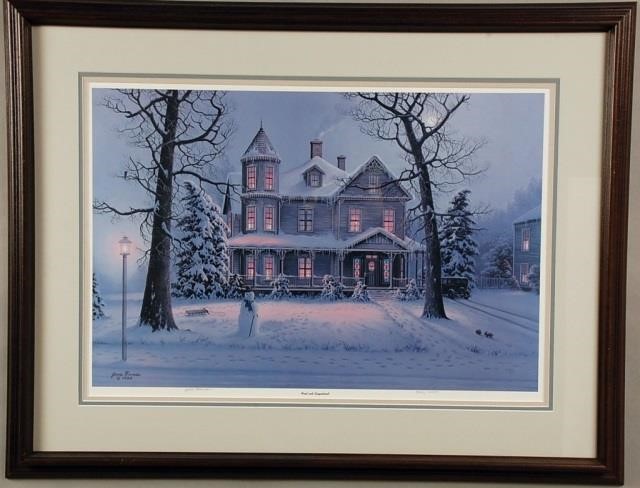 Jesse Barnes Frost And Gingerbread Signed Print Dirk Soulis