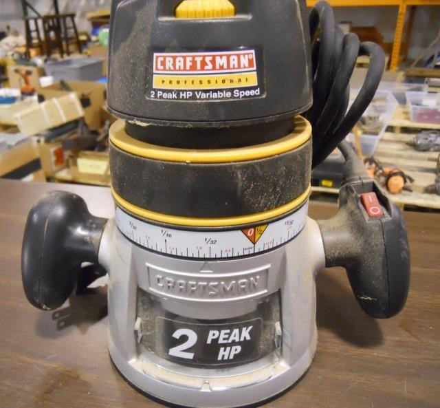 Craftsman Pro 2 Peak Hp Variable Speed Router Hibid Auctions