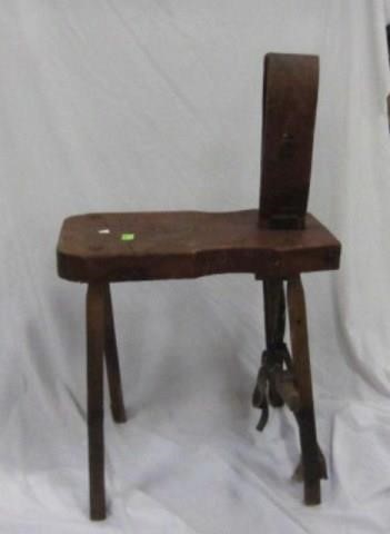 Antique Wooden Bench Leather Working Cobbler A New Day Auctions