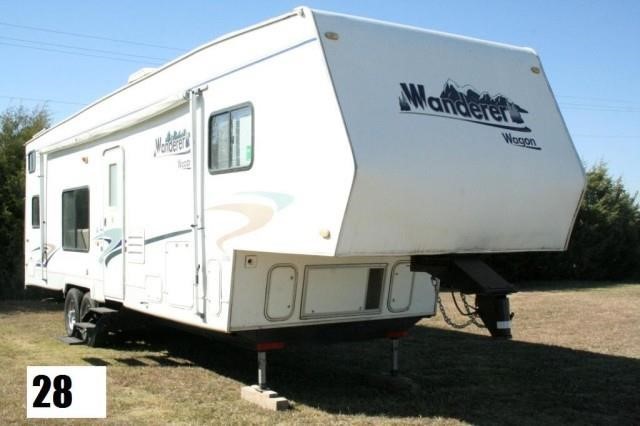 2003 WANDERER WAGON BY THOR MODEL 327TB 32'7"L | Cannon Sales Inc. 2003 Thor Wanderer Toy Hauler Specs