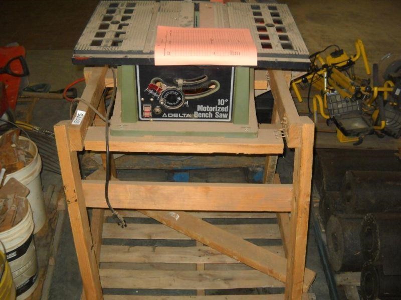 Delta 10 Motorized Bench Saw Hibid Auctions