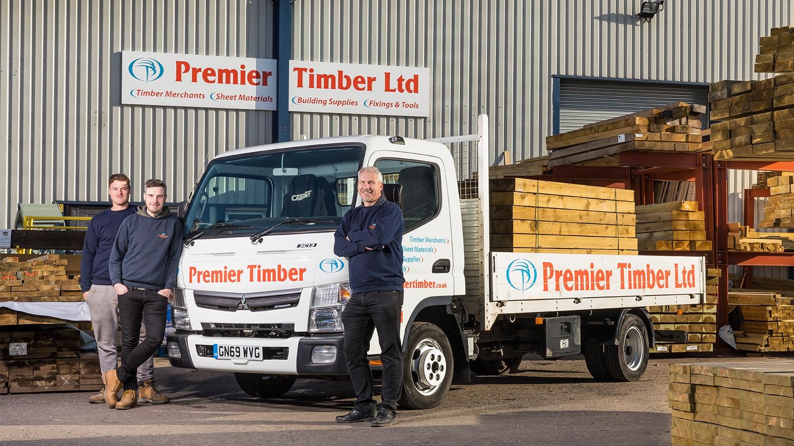 Kent-Based Premier Timber Relies On Two Mitsubishi FUSO Canter Rigids For Delivering Building Materials & Tools