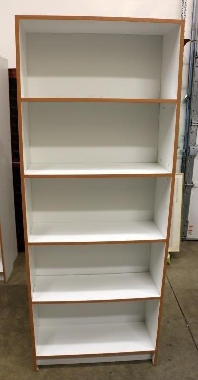 5 9 Tall White Bookshelf Clean Shelf Big Al S Auction