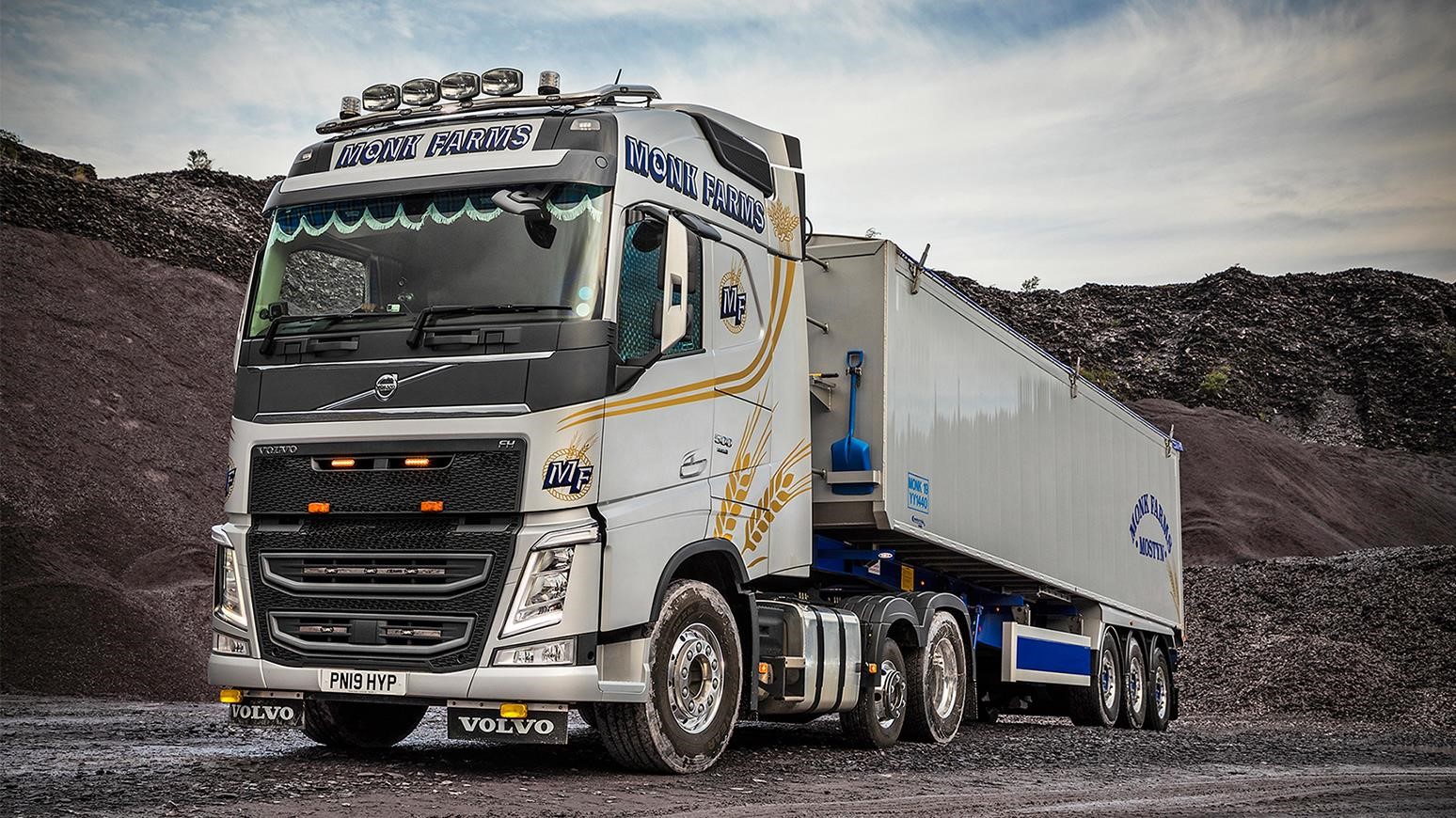 Monk Transport Of North Wales Purchases Three New Volvo FH-500 Tractor Units For Its Bulk Haulage Operations